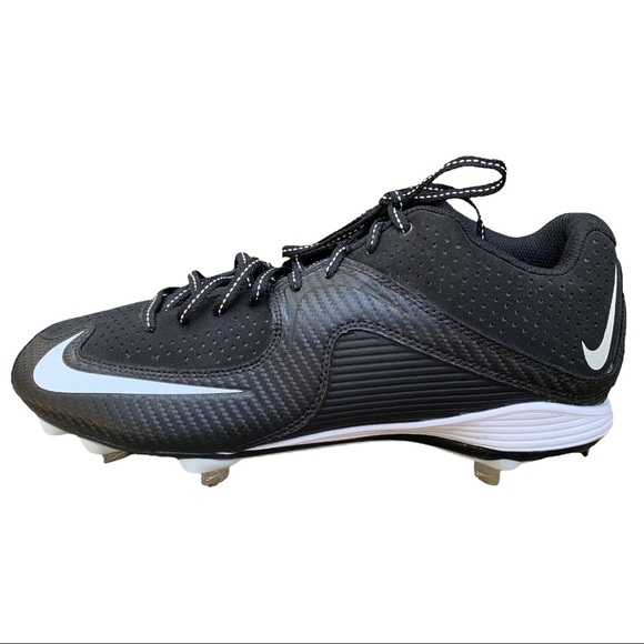 Nike Air MVP Classic Black & White Pro Metal Athletic Sports Baseball Cleats